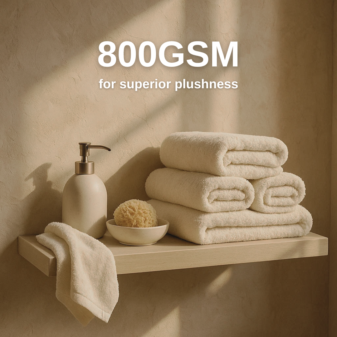 Heavyweight Cotton Spa Bundle 6pcs - Dark Green