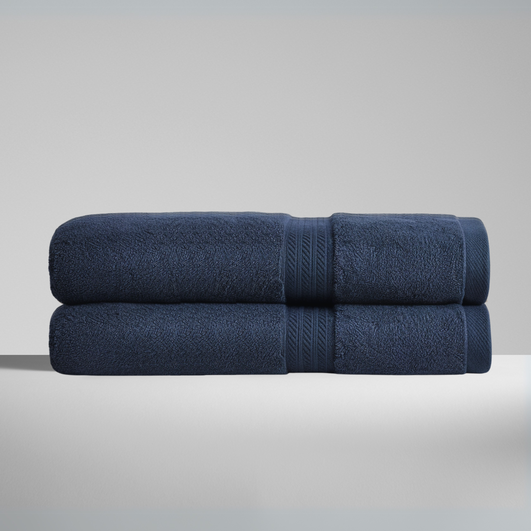 Ultrasoft Egyptian Cotton Bath Towels 2pcs Navy