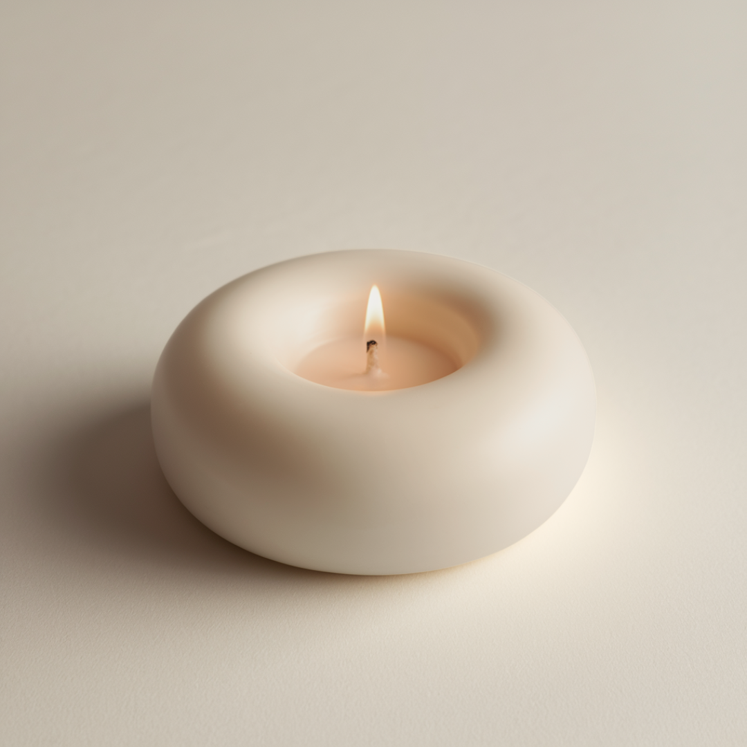 Stacked Donut Sculptural Candle