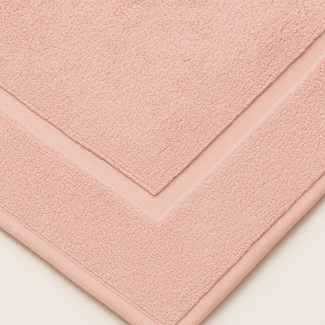 Egyptian Cotton Bath Mat - Rose Pink