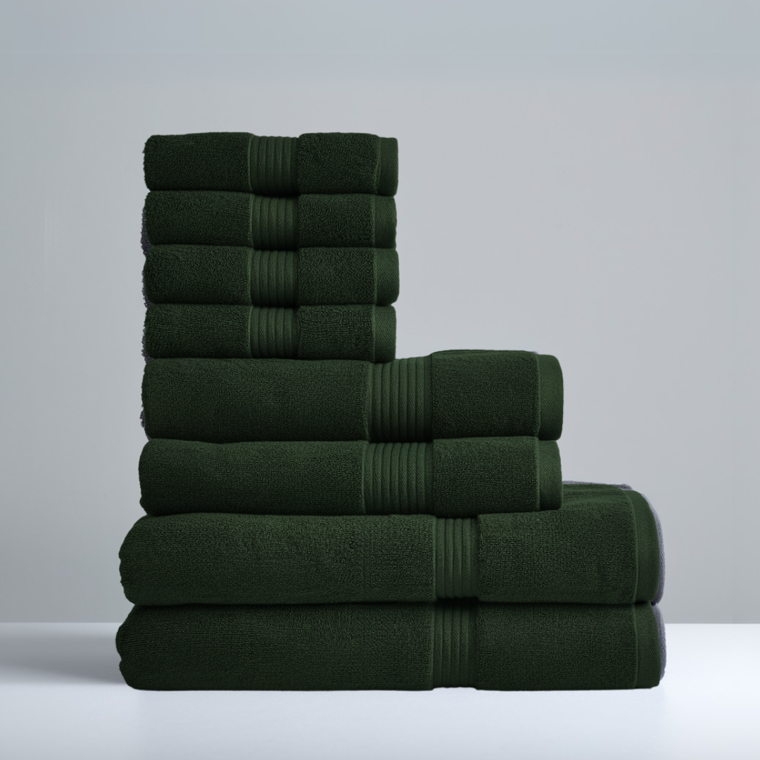 Ultrasoft Complete Bath Bundle - Dark Green - 8 piece set