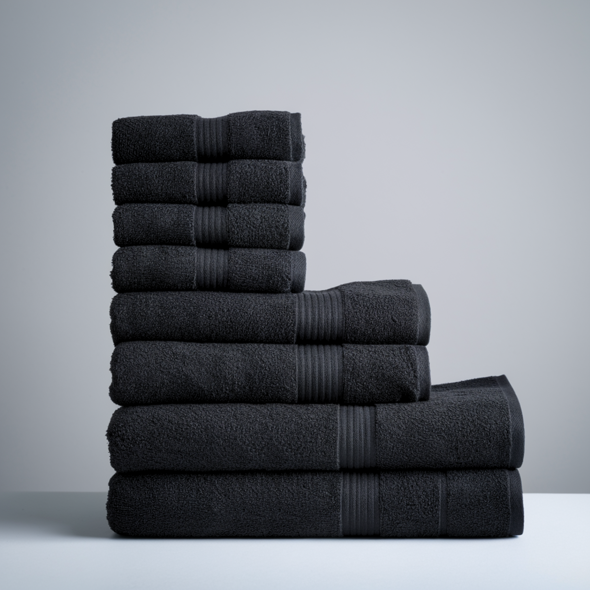 Ultrasoft Complete Bath Bundle - Black - 8 piece set