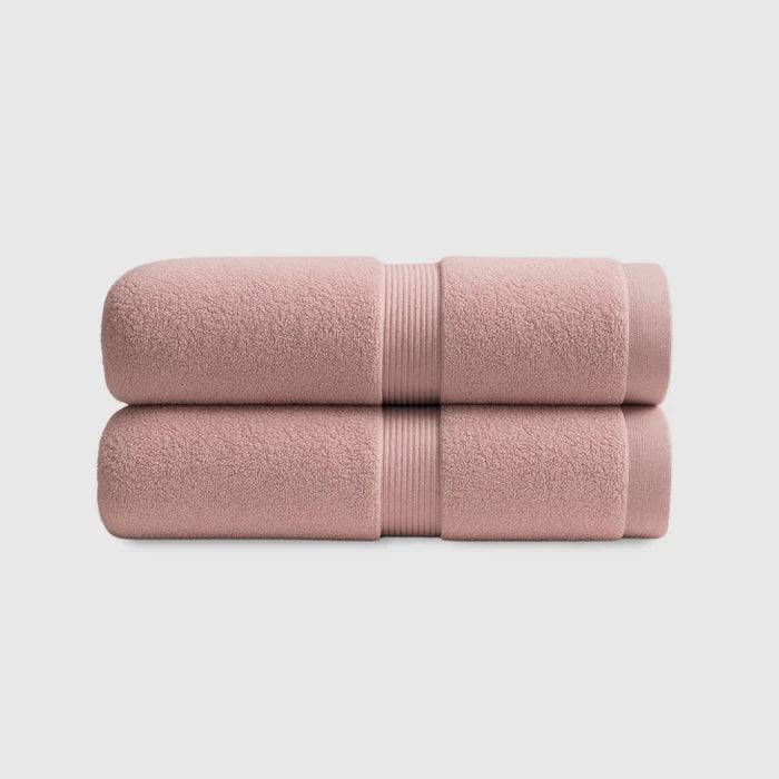 Heavyweight Cotton Hand Towels 2pcs - Rose Pink
