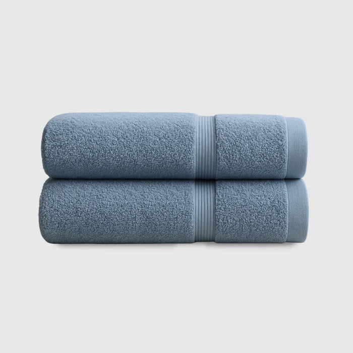 Heavyweight Cotton Hand Towels 2pcs - Navy