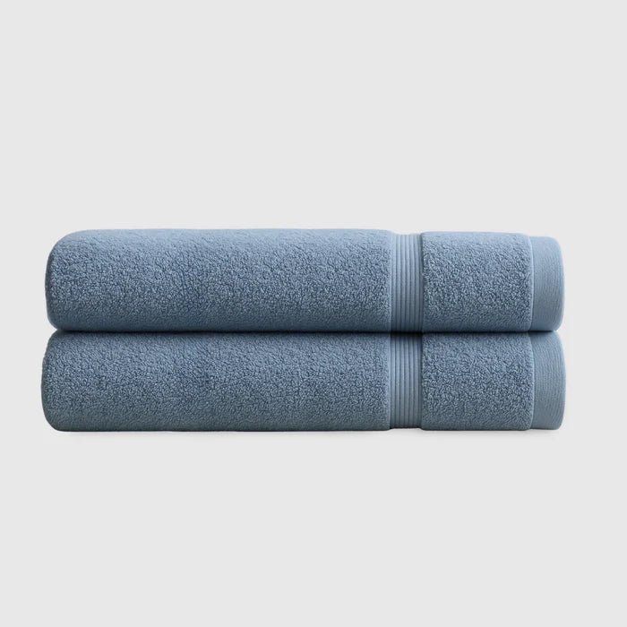 Heavyweight Cotton Bath Towels 2pcs - Navy