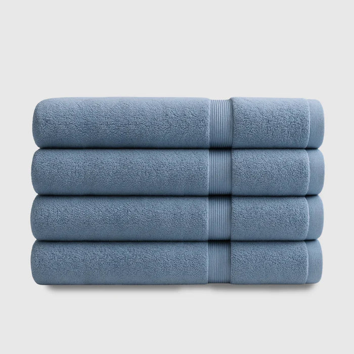 Heavyweight Cotton Bath Towels 4pcs - Navy