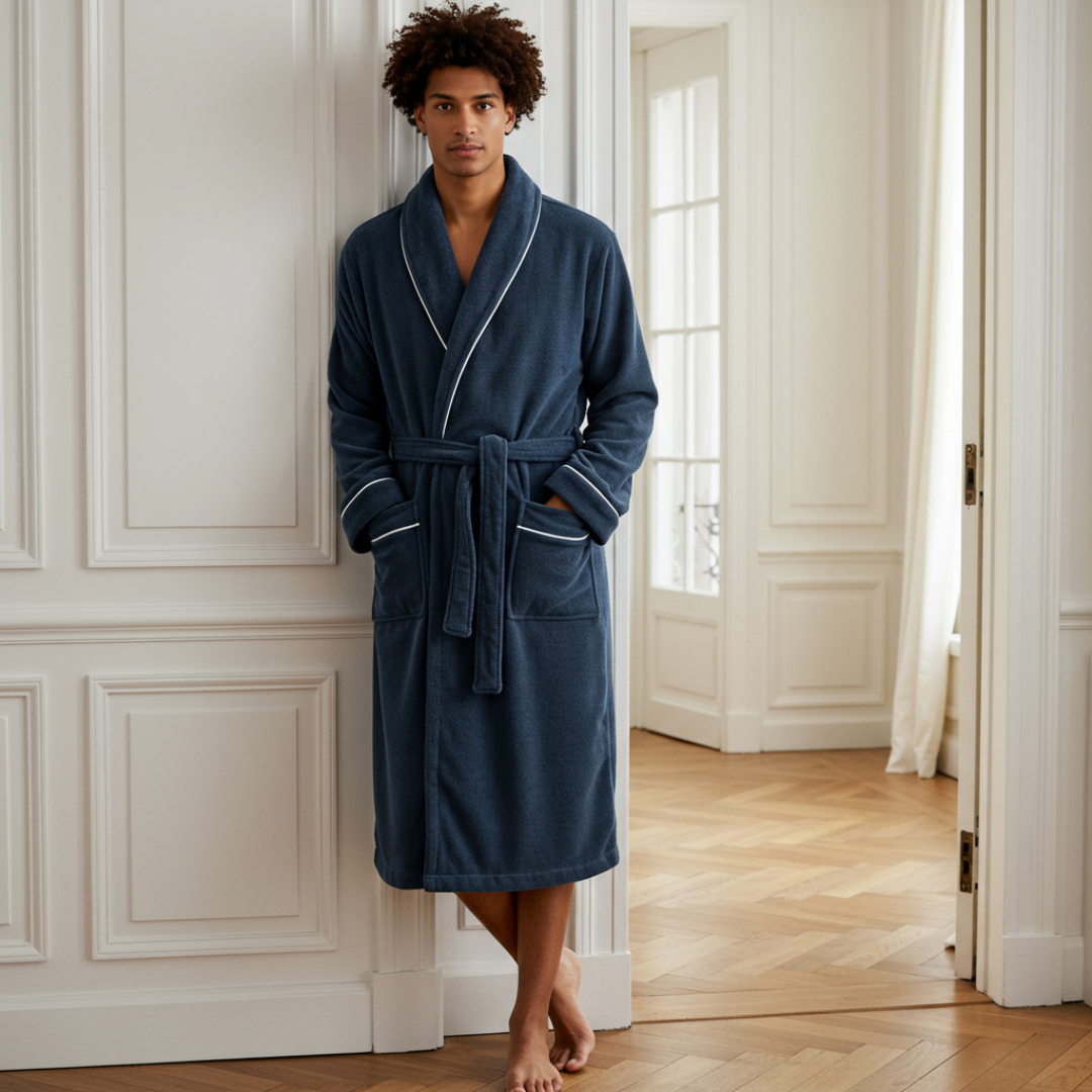 Ultra Plush Serenity Robe - Navy