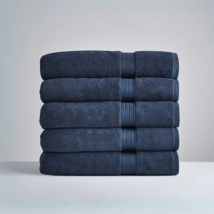 Ultrasoft Egyptian Cotton Hand Towels 5pcs Navy