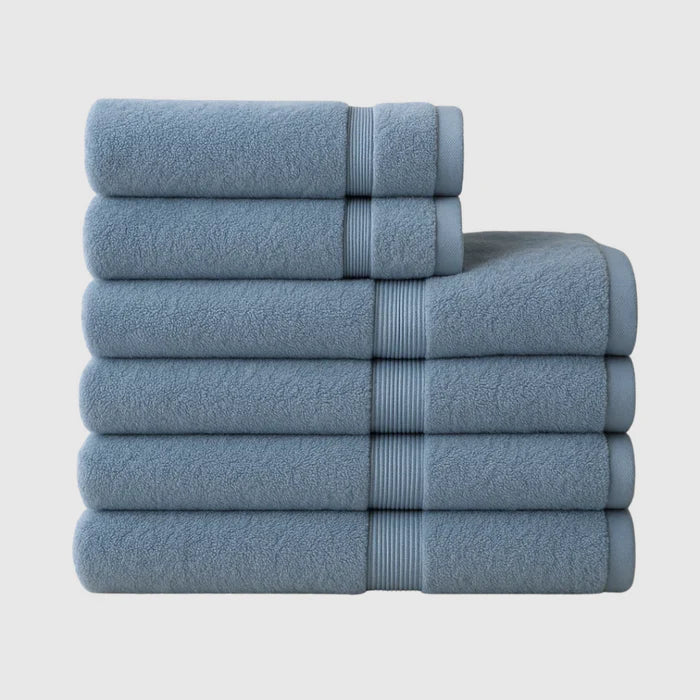 Heavyweight Cotton Spa Bundle 6pcs - Navy