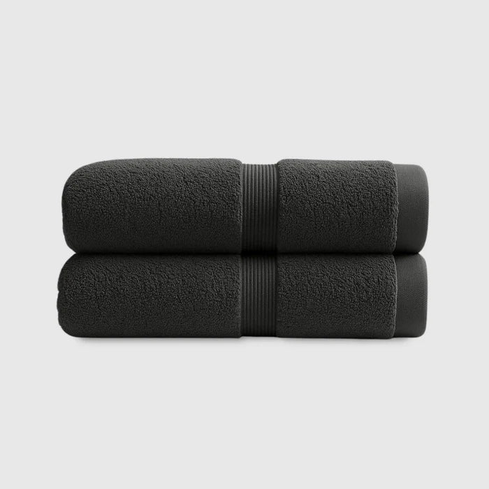 Heavyweight Cotton Hand Towels 2pcs - Dark Grey