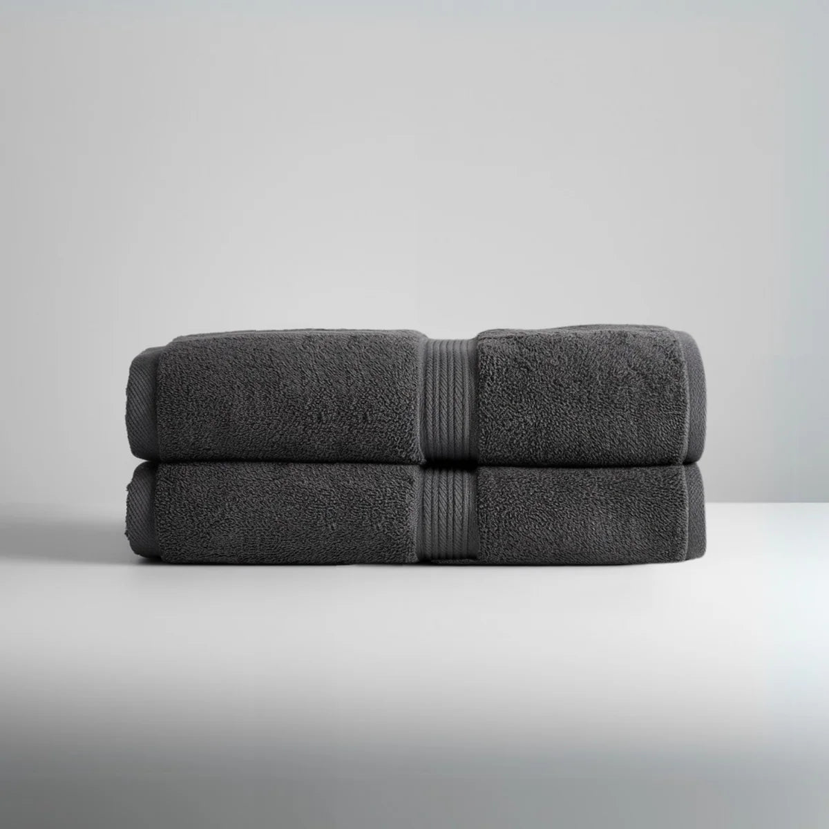 Ultrasoft Egyptian Cotton Hand Towels 2pcs Dark Grey