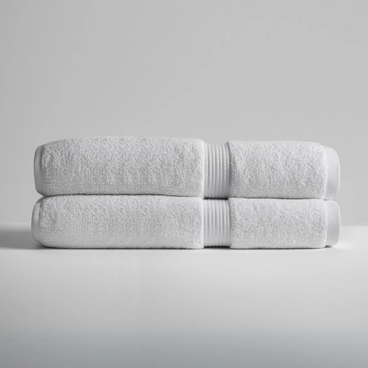 Ultrasoft Egyptian Cotton Bath Towels 2pcs Pure White
