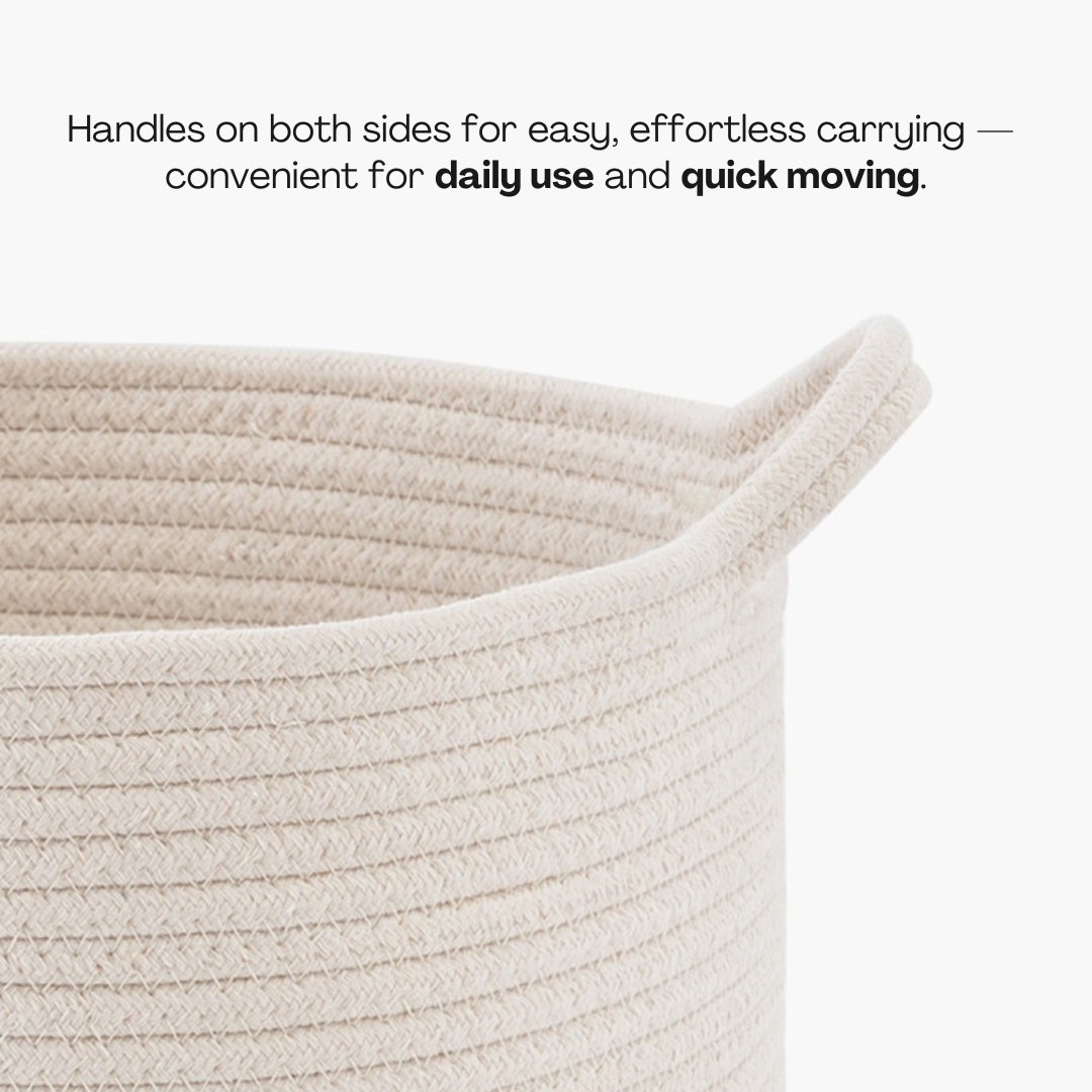 Plush Towel Storage Basket