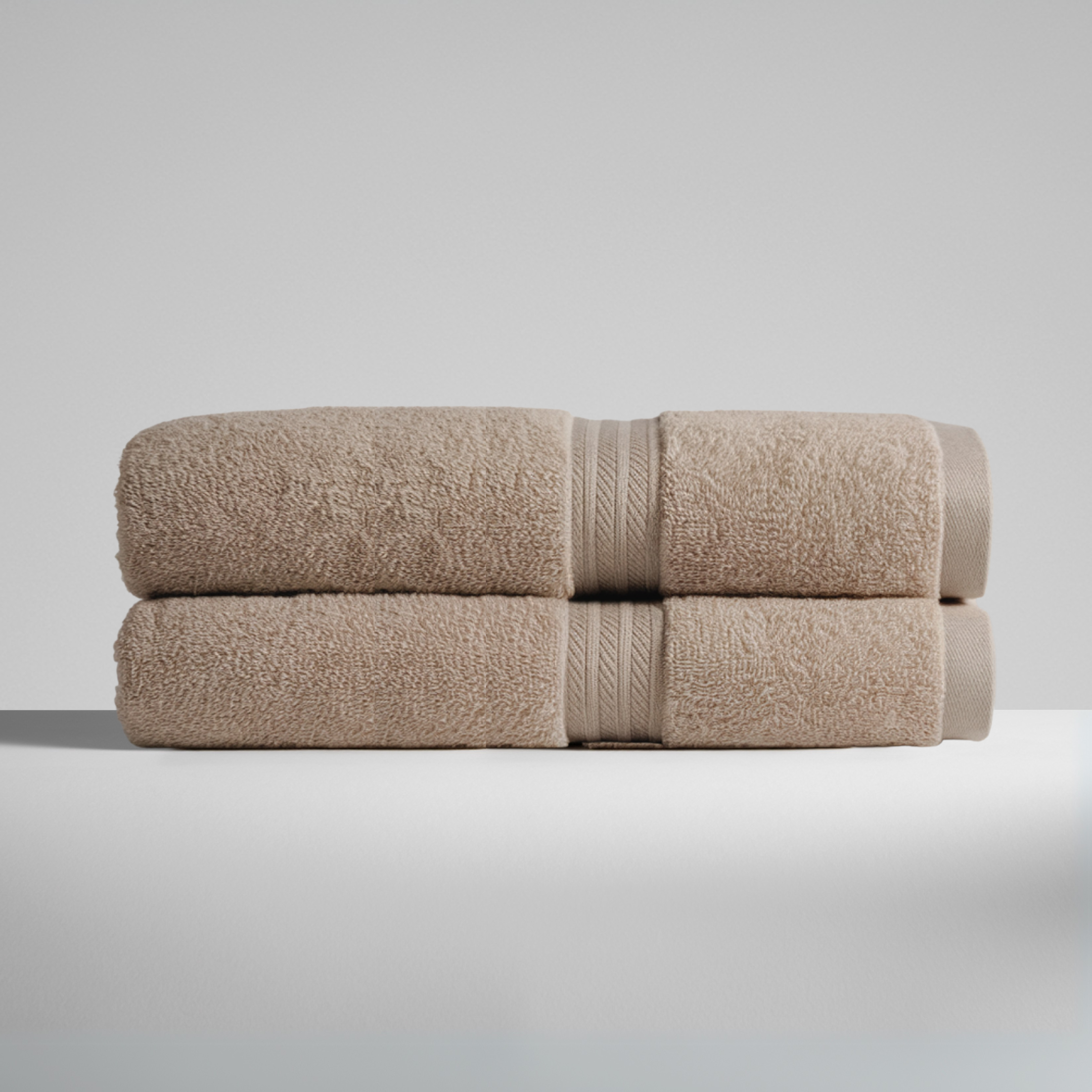 Ultrasoft Egyptian Cotton Bath Towels 2pcs Beige