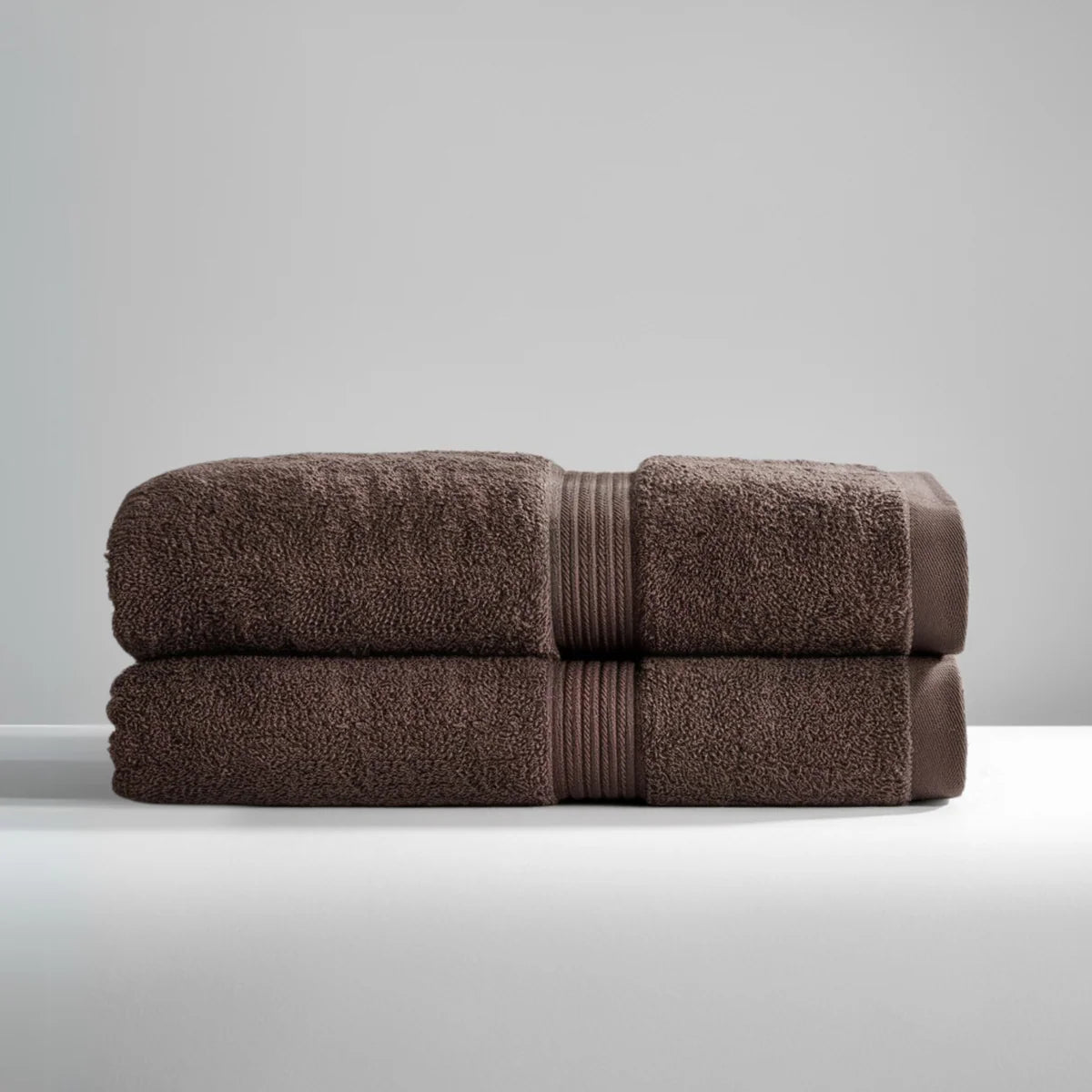 Ultrasoft Egyptian Cotton Hand Towels 2pcs Dark Brown