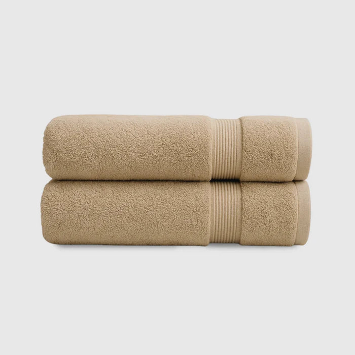 Heavyweight Cotton Hand Towels 2pcs - Beige