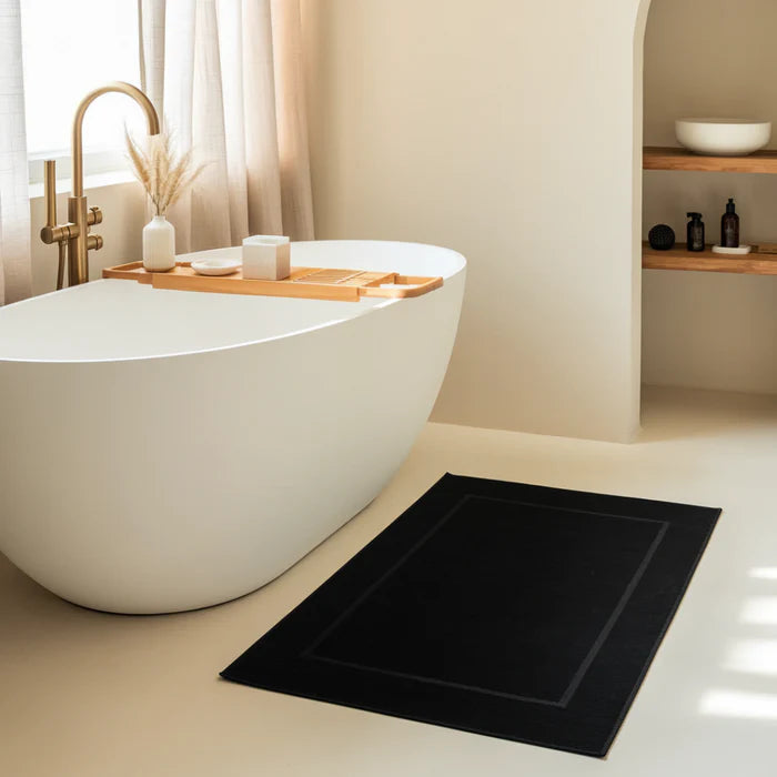 Egyptian Cotton Bath Mat - Black