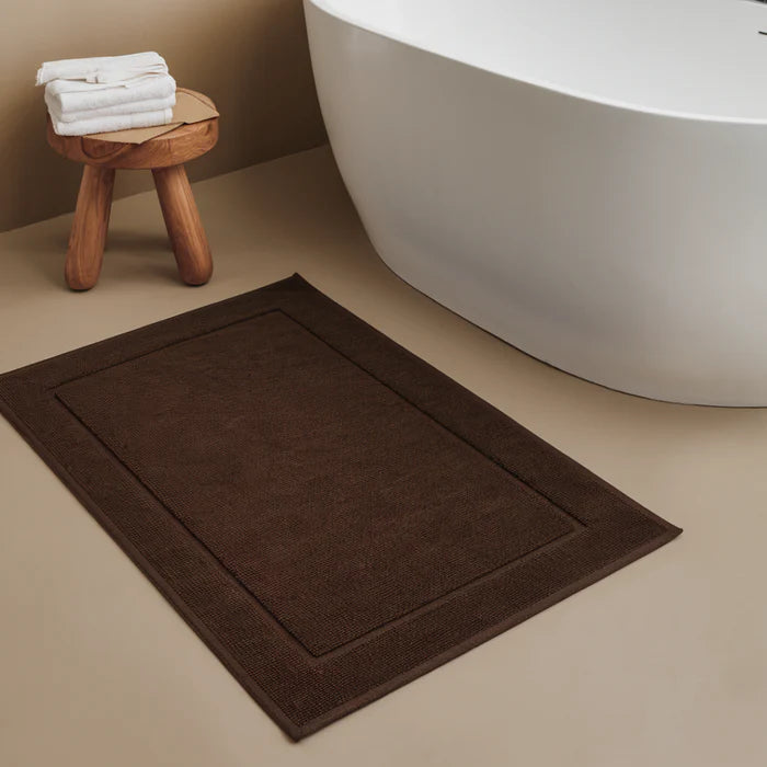 Egyptian Cotton Bath Mat - Dark Brown