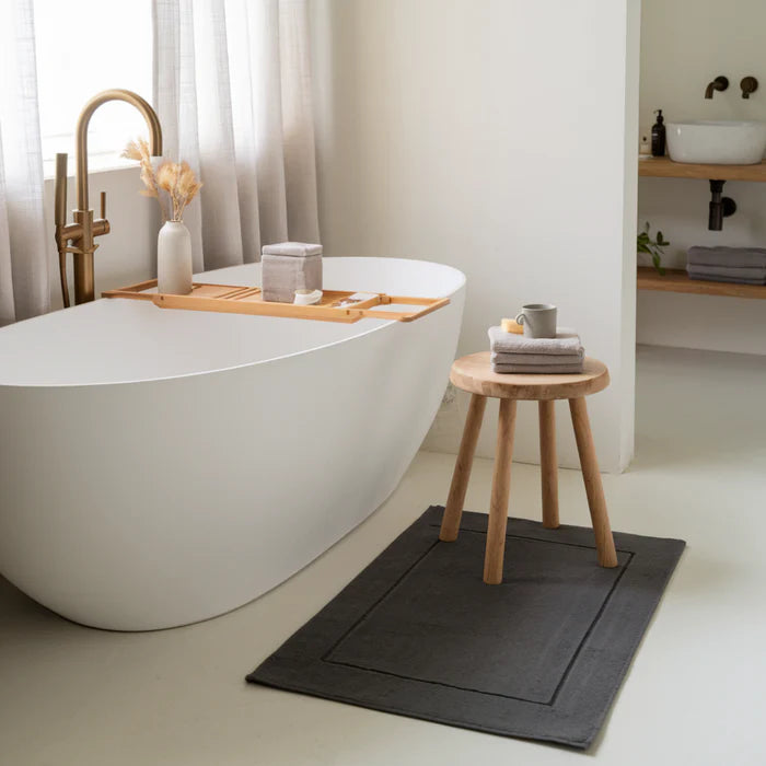 Egyptian Cotton Bath Mat - Dark Grey